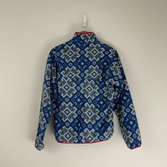 Patagonia Lightweight Synchilla Snap T Pullover Aurora Channel Blue Mens Size XS - Picture 2 of 6